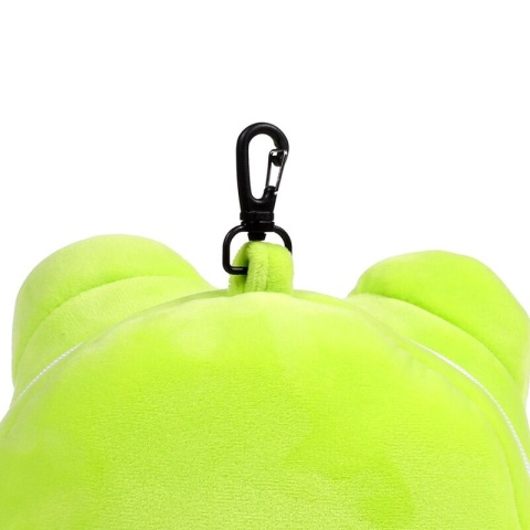 Silas the Frog poduszka podróżna i maseczka na oczy maskotka Zielona Żabka