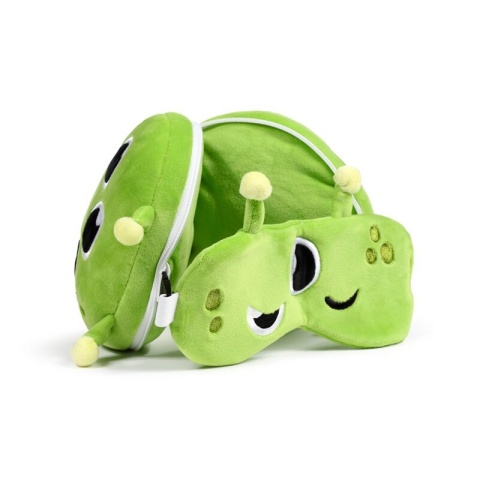 Space Cadets Alien poduszka podróżna maseczka na oczy maskotka Ufek