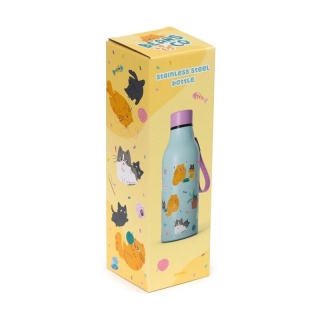 Butelka termiczna ze stali nierdzewnej 500 ml - Bean & Co Cats koty