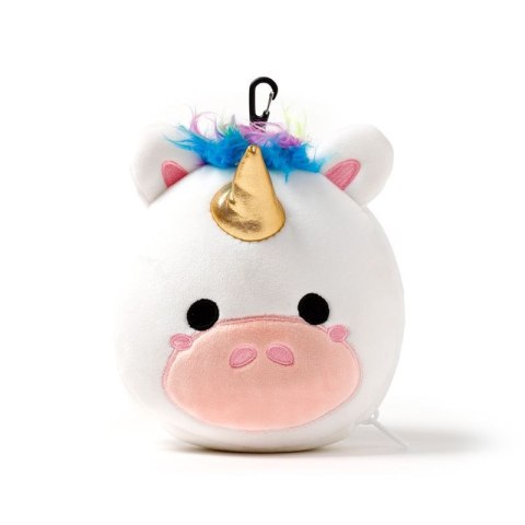 Jednorożec poduszka podróżna + maseczka maskotka