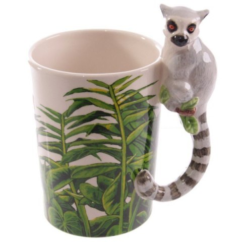 Kubek ceramiczny Lemur - jungla