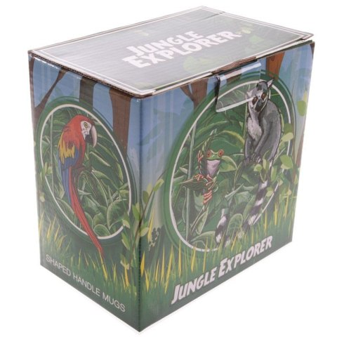Kubek ceramiczny kolorowa Papuga - jungla