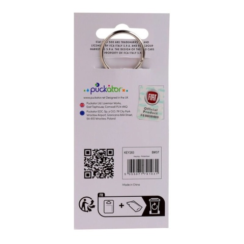 Brelok do kluczy Fiat 500 Zielony