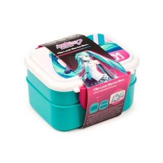 Pudełko na lunch Bento Clip Lock ze sztućcami Hatsune Miku