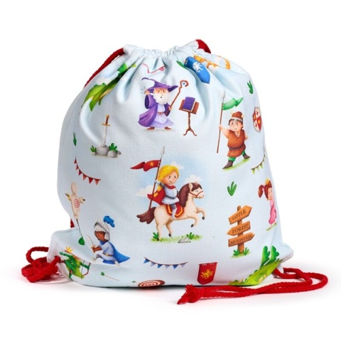 Worek płócienny ze sznurkiem - Rycerze i Smoki