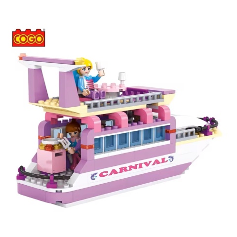 Klocki konstrukcyjne Cogo Cruise Ship - Jacht i Morska wycieczka