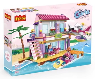 Klocki konstrukcyjne Cogo Willa na wodzie samolot i skuter wodny