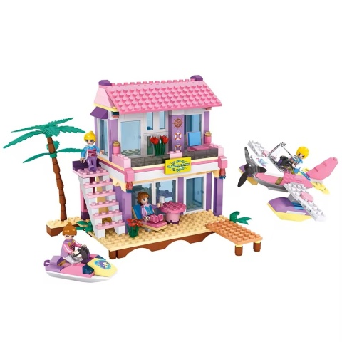 Klocki konstrukcyjne Cogo Willa na wodzie samolot i skuter wodny