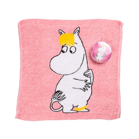 Moomin Skompresowany ręcznik podróżny Muminki - różowy