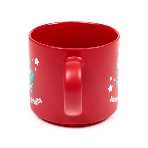 Duży kubek porcelanowy - Świąteczny kot Pusheen 500ml