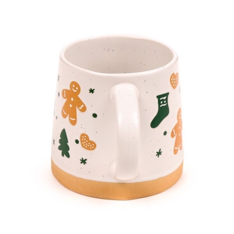 Kubek Świąteczny Gingerbread Man z kamionki ceramicznej 350ml