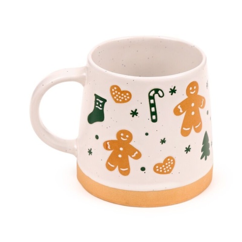 Kubek Świąteczny Gingerbread Man z kamionki ceramicznej 350ml