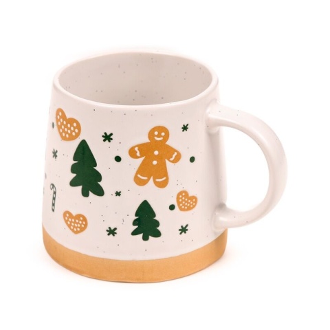 Kubek Świąteczny Gingerbread Man z kamionki ceramicznej 350ml