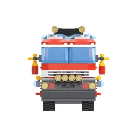 Klocki konstrukcyjne Cogo Straż pożarna - samochód i łódź strażaków