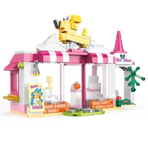 Klocki konstrukcyjne Cogo Plac zabaw dla zwierząt