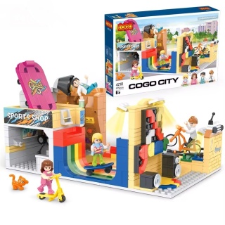 Klocki konstrukcyjne Cogo Skate Park i Sklep Sportowy