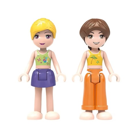 Klocki konstrukcyjne Cogo 3w1 Jacht plaża helikopter i surfing