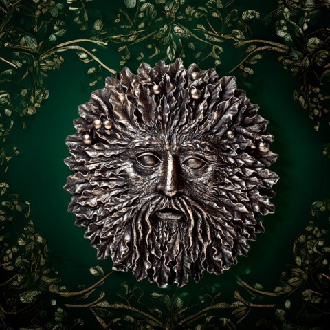 Ozdoba na ścianę złoty Treeman 20x22 cm