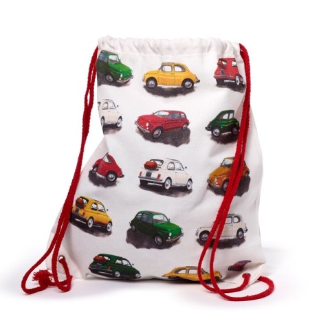 Plecak worek bawełniany ściągany sznurkami Fiat 500