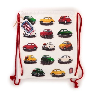 Plecak worek bawełniany ściągany sznurkami Fiat 500