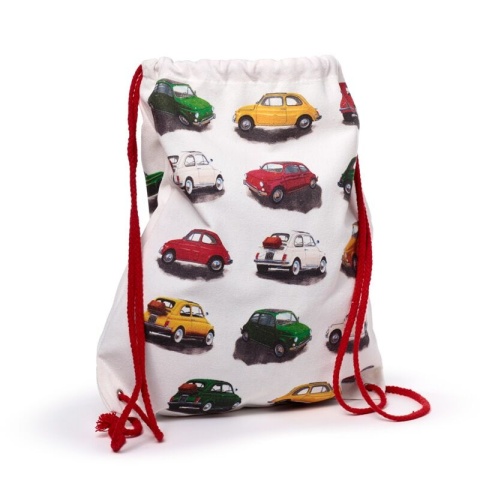 Plecak worek bawełniany ściągany sznurkami Fiat 500