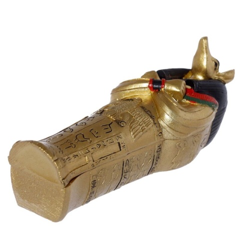 Figurka -Sarkofag Anubisa z Mumią 13,5 cm