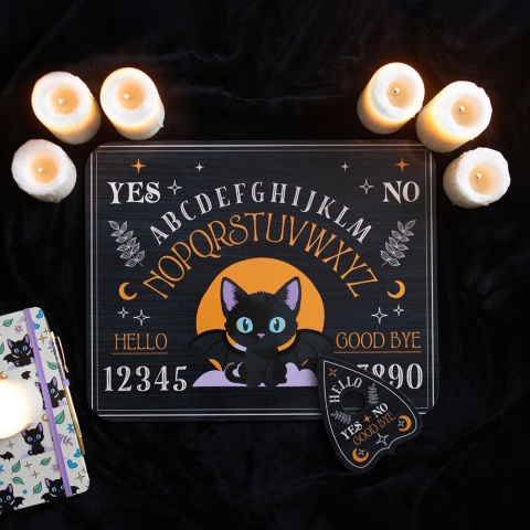Tablica spirytystyczna Cute and Creepy Bat Cat Talking Board w-Planchette
