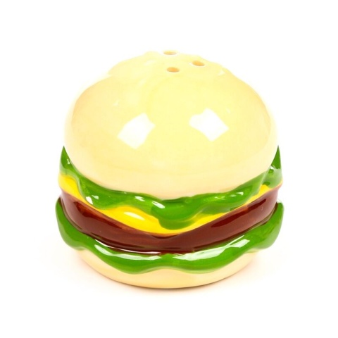 Ceramiczna pieprzniczka i solniczka - Hammy the Burger & Fries - przyprawniki