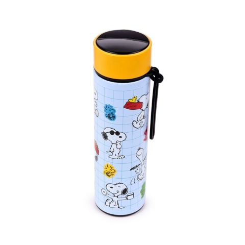 Butelka termiczna z termometrem Peanuts Snoopy & Woodstock 450ml