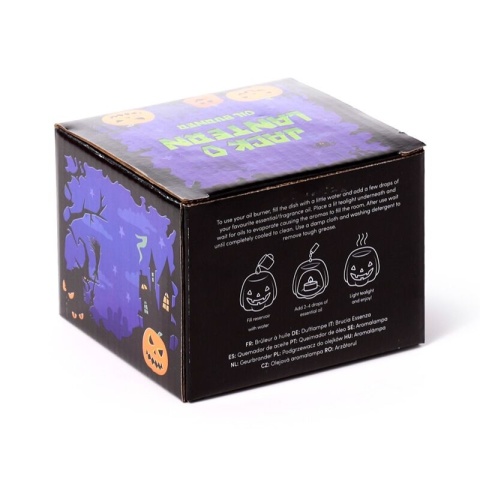 Ceramiczny palnik olejowy w kształcie dyni Jack O-Lantern