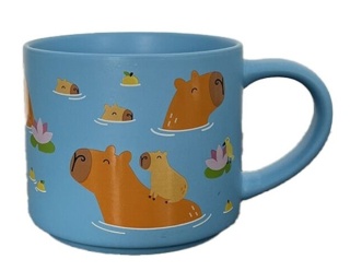 Duży porcelanowy kubek - Kapibara 470ml