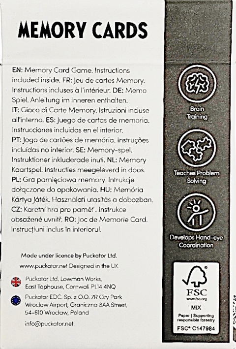 Gra pamięciowa memory dla dzieci Moomin - Muminki