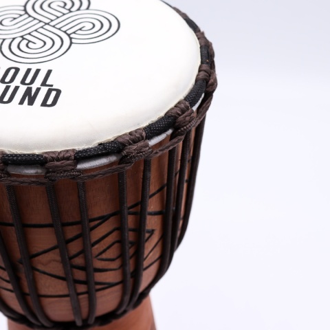 Średni Bęben Djembe Pro - Dźwięk Duszy (niski) Rękodzieło - 40 cm