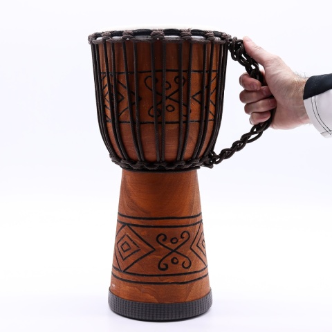 Średni Bęben Djembe Pro - Dźwięk Duszy (niski) Rękodzieło - 40 cm