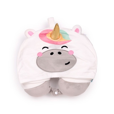 Poduszka podróżna z kapturem - Jednorożec - Hoodeazzz Adoracorns