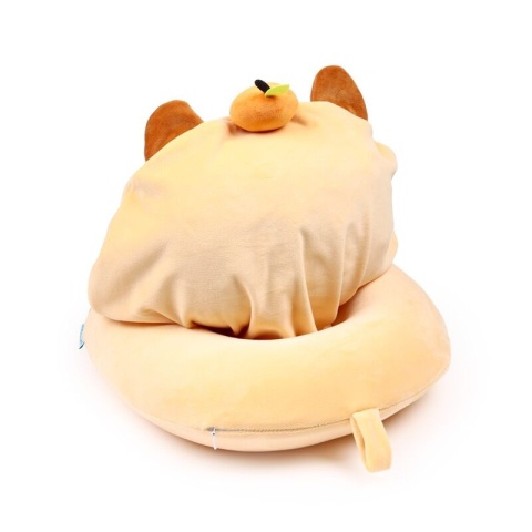 Poduszka podróżna z kapturem - Kapibara - Hoodeazzz Duke