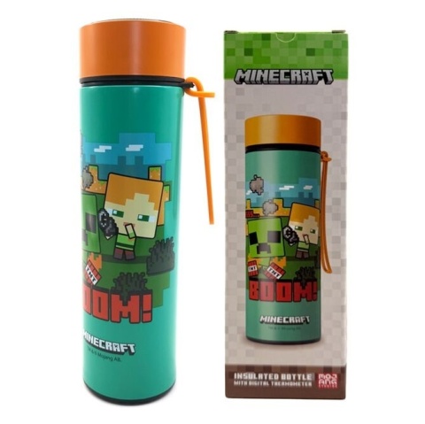Termos bidon z termometrem Minecraft BOOM 450ml