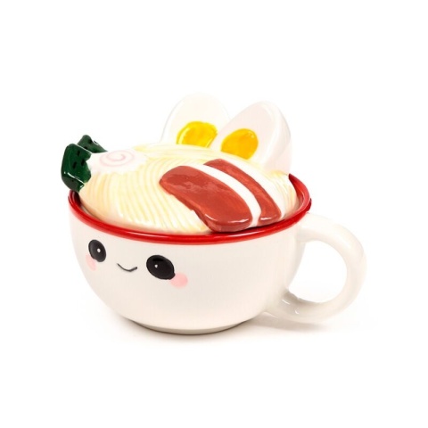 Kubek ceramiczny z przykrywką - Nori the Ramen Foodiemals 250 ml