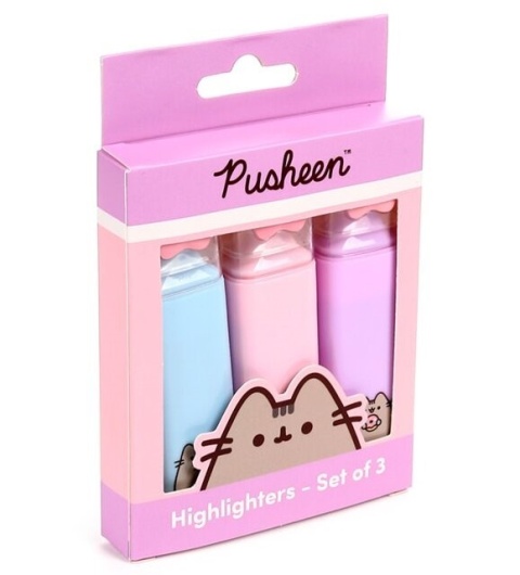 Zakreślacz- zestaw 3szt - Pusheen