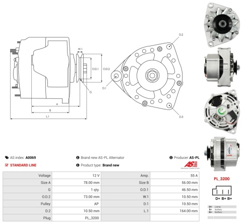 Alternator Zetor 16045 12011 8011 6718 6911 5911 Mercedes E G Lamborghini