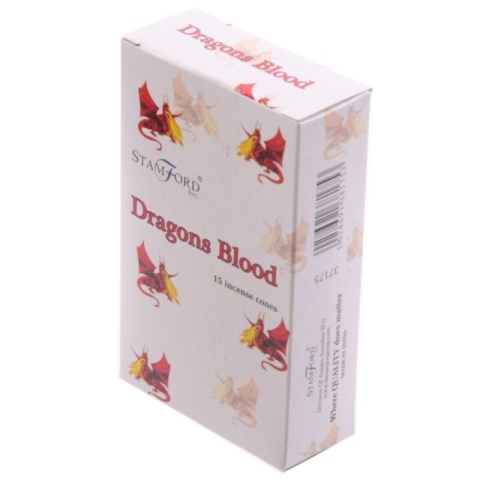 Kadzidełka Stożkowe Smocza Krew 15 szt. - Stamford Premium Dragons Blood