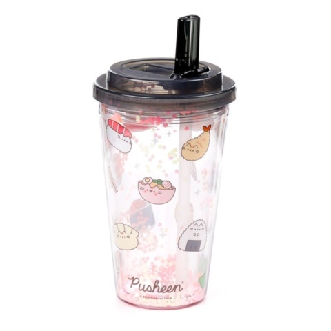 Kubek ze słomką Pusheen the Cat Sushi Club 500ml