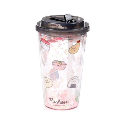 Kubek ze słomką Pusheen the Cat Sushi Club 500ml
