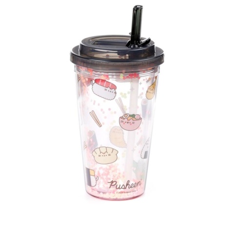Kubek ze słomką Pusheen the Cat Sushi Club 500ml