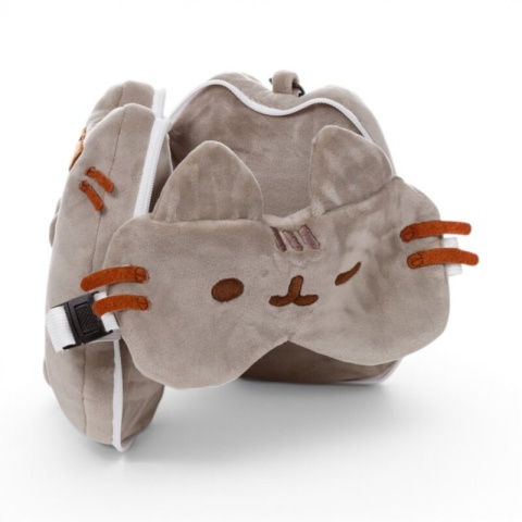PKCUSH434 Pusheen with Sunglasses Shaped Travel PillowEye Mask