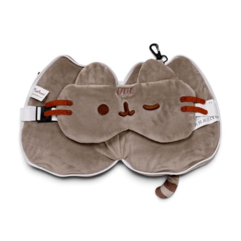 PKCUSH434 Pusheen with Sunglasses Shaped Travel PillowEye Mask