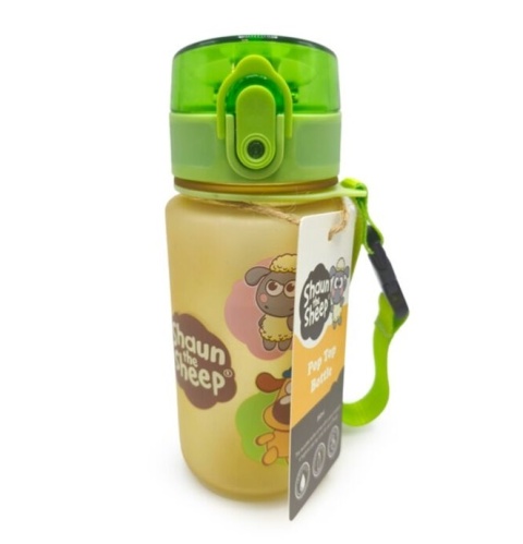 Plastikowa butelka na wodę dla dzieci 350ml Baranek Shaun bidon niekapek