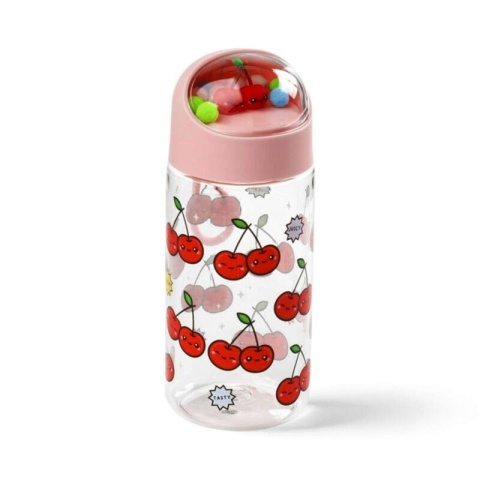 Plastikowa butelka na wodę dla dzieci 350ml Wiśnia