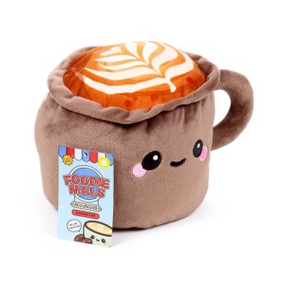 Pluszowy odbojnik stoper do drzwi Foodiemals Cappuccino