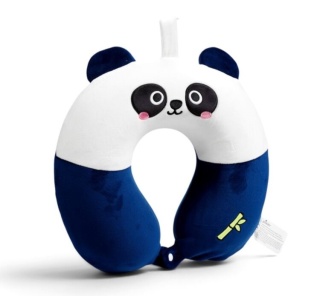 Poduszka podrózna dla dzieci z pianki memory Panda 29x33x8 cm